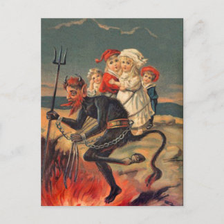 Krampusのまれな赤毛の郵便はがき シーズンポストカード