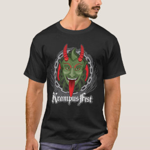 Krampusのオリジナル(T)黒 Tシャツ