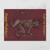 Krampusのクリスマスの郵便はがき シーズンポストカード (正面)