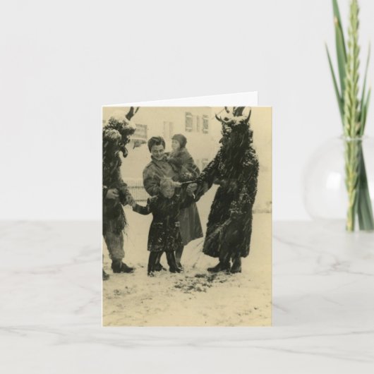 Krampusのクリスマスカード シーズンカード (正面)