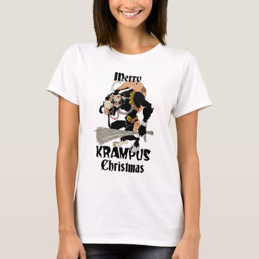 Krampusのクリスマス Tシャツ (正面)