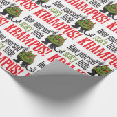 Krampusの恐く小さい覆い ラッピングペーパー (角)