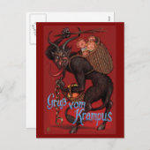Krampusの郵便はがき シーズンポストカード (正面/裏面)