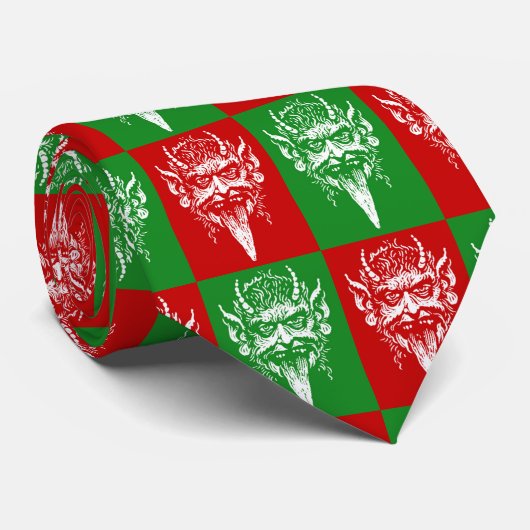 Krampusの頭部のタイ ネクタイ (ロール)