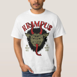 Krampusはいけないに直面します Tシャツ