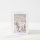 Krampusはマグを曇らしました フロストグラスマグカップ (中央)