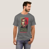 Krampusは悪賢いTシャツを罰します Tシャツ (正面フル)