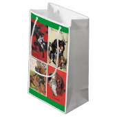 Krampusは来ています! ヴィンテージのイメージのギフトバッグ スモールペーパーバッグ (裏面アングル)