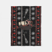 Krampusは無価値な子供をつかまえました フリースブランケット (正面)