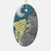 KRAMPUSリストいけなクリスマスオーナメント楕円 セラミックオーナメント (右)