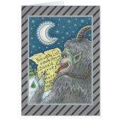KRAMPUSリストいけなクリスマスグリーティングカードB (正面)