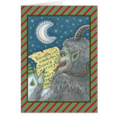 KRAMPUSリストいけなクリスマスグリーティングカードB (正面)