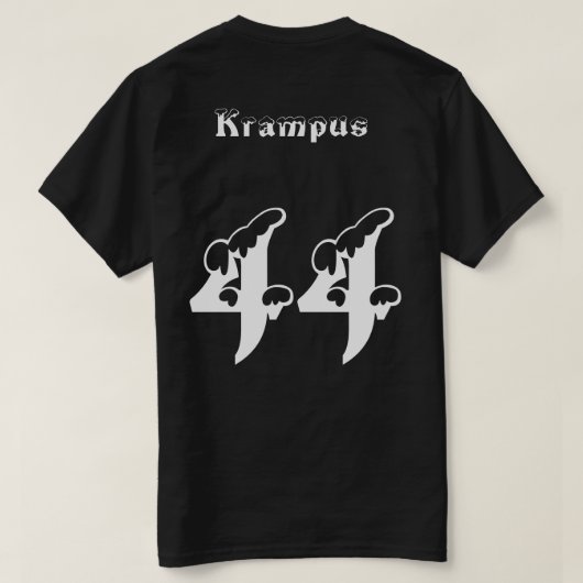 Krampus公式のSpartansのjersey Tシャツ (デザイン裏面)