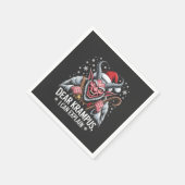 Krampus親愛 I Can Explain Christmas Santa スタンダードカクテルナプキン (角)