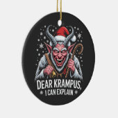 Krampus親愛 I Can Explain Christmas Santa セラミックオーナメント (右)