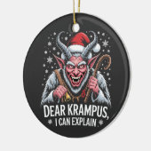 Krampus親愛 I Can Explain Christmas Santa セラミックオーナメント (左)