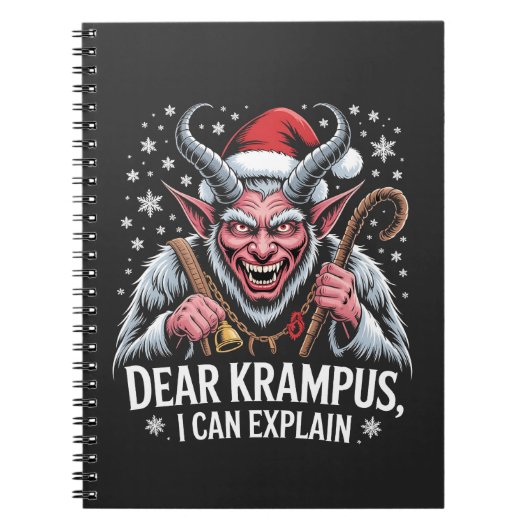 Krampus親愛 I Can Explain Christmas Santa ノートブック (正面)