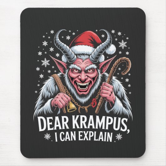 Krampus親愛 I Can Explain Christmas Santa マウスパッド (正面)
