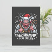 Krampus親愛 I Can Explain Christmas Santa 招待状 (スタンド正面)
