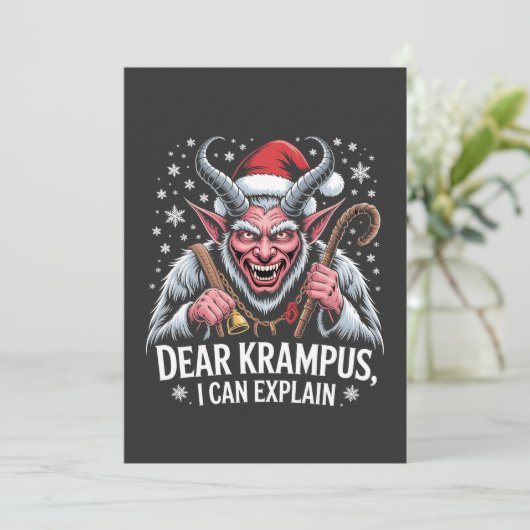 Krampus親愛 I Can Explain Christmas Santa 招待状 (スタンド正面)