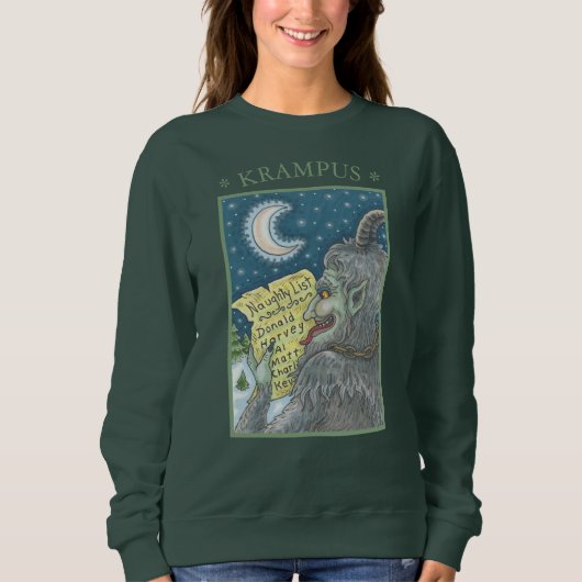 KRAMPUS いけな LIST, CHRISTMAS SWEATSHIRT WOMENS スウェットシャツ (正面)