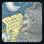 KRAMPUS CHILDREN LIST いけな CHRISTMAS STICKERS スクエアシール<br><div class="desc">今年は誰がリストいけなに載ってる？KRAMPUSスタンプSHEET,  SQUARE ... 一致する項目を探すSusan Brackデザイン</div>