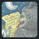 KRAMPUS CHILDREN LIST いけな CHRISTMAS STICKERS スクエアシール<br><div class="desc">今年は誰がリストいけなに載ってる？KRAMPUSスタンプSHEET,  SQUARE ... 一致する項目を探すSusan Brackデザイン</div>