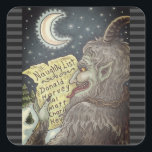 KRAMPUS CHILDREN LIST いけな CHRISTMAS STICKERS スクエアシール<br><div class="desc">今年は誰がリストいけなに載ってる？KRAMPUSスティッカーシート、正方形、カラーフィルタ、ブラック/ダークグレーキャンディーケー縁どン... 一致する項目を探すSusan Brackデザイン</div>