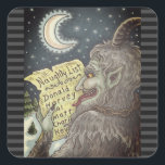 KRAMPUS CHILDREN LIST いけな CHRISTMAS STICKERS スクエアシール<br><div class="desc">今年は誰がリストいけなに載ってる？KRAMPUSスティッカーシート、正方形、カラーフィルタ、ブラック/ダークグレーキャンディーケー縁どン... 一致する項目を探すSusan Brackデザイン</div>