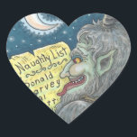 KRAMPUS CHILDREN LIST いけな CHRISTMAS STICKERS ハートシール<br><div class="desc">今年は誰がリストいけなに載ってる？KRAMPUSステッカーシート、ハート... 一致する項目を探すSusan Brackデザイン</div>