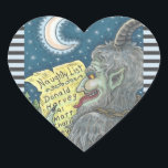 KRAMPUS CHILDREN LIST いけな CHRISTMAS STICKERS ハートシール<br><div class="desc">今年は誰がリストいけなに載ってる？KRAMPUSスティッカーシート、ハート、ライトブルー/ダークグレーキャンディ縁どステッキ... 一致する項目を探すSusan Brackデザイン</div>