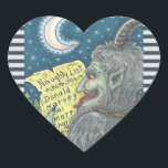 KRAMPUS CHILDREN LIST いけな CHRISTMAS STICKERS ハートシール<br><div class="desc">今年は誰がリストいけなに載ってる？KRAMPUSスティッカーシート、ハート、ライトブルー/ダークグレーキャンディ縁どステッキ... 一致する項目を探すSusan Brackデザイン</div>