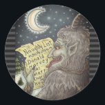 KRAMPUS CHILDREN LIST いけな CHRISTMAS STICKERS ラウンドシール<br><div class="desc">今年は誰がリストいけなに載ってる？KRAMPUSスティッカーシート、ラウンド、カラーフィルタ、ブラック/ダークグレーキャンディーケー縁どン... 一致する項目を探すSusan Brackデザイン</div>