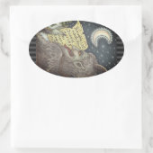 KRAMPUS CHILDREN LIST いけな CHRISTMAS STICKERS 楕円形シール (バッグ)