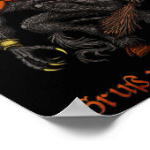 Krampus Dark Christmas Merry Krampus Holiday Horro ポスター (角)