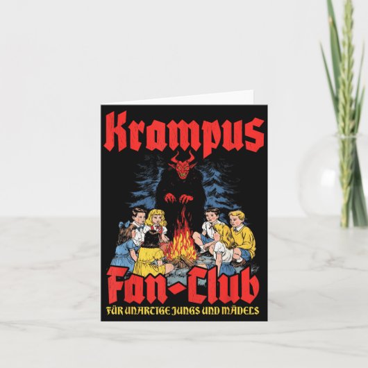 Krampus Fan-club Ugly Xmas German Christmas Demon  カード (正面)
