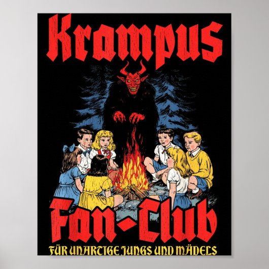 Krampus Fan-club Ugly Xmas German Christmas Demon  ポスター (正面)