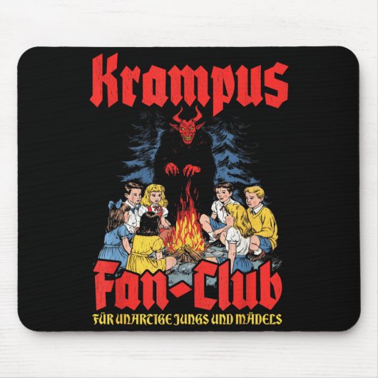 Krampus Fan-club Ugly Xmas German Christmas Demon マウスパッド (正面)