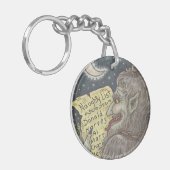 KRAMPUS LIST いけな CHRISTMAS KEYCHAIN Round キーホルダー (正面左)
