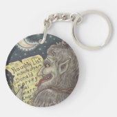KRAMPUS LIST いけな CHRISTMAS KEYCHAIN Round キーホルダー (裏面)