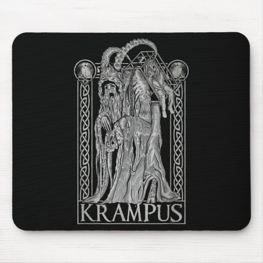 Krampus - Ss Von Krampus Dark Gothic Christmas  マウスパッド (正面)