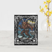 Krampus Tarot Card Design Christmas Season Evil Pa カード (黄色い花)