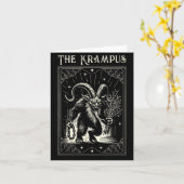 Krampus Tarot Card Design Christmas Season Evil Pa カード (黄色い花)
