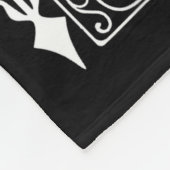 Krampus Tarot Card Design Christmas Season Evil Pa フリースブランケット (角)