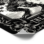 Krampus Tarot Card Design Christmas Season Evil Pa ポスター (角)