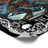 Krampus Tarot Card Design Christmas Season Evil Pa ポスター (角)