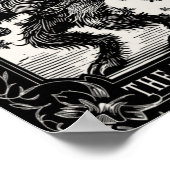 Krampus Tarot Card Design Christmas Season Evil Pa ポスター (角)