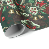 Krampus Wrapping Paper | Spooky Holiday Gift ラッピングペーパー (ロールコーナー)
