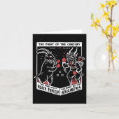 Krampushnacht Gruss Von Krampus Krampus Vs Black P カード (黄色い花)