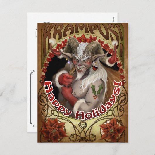 Krampyの休日の郵便はがき シーズンポストカード (正面/裏面)